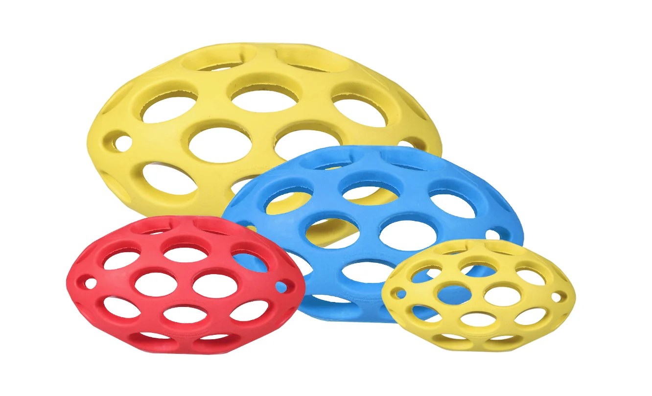 Pallone per cani in gomma porta premi Mini, circa 9 x 5,5 cm – JW Hol-ee Football - immagine 1