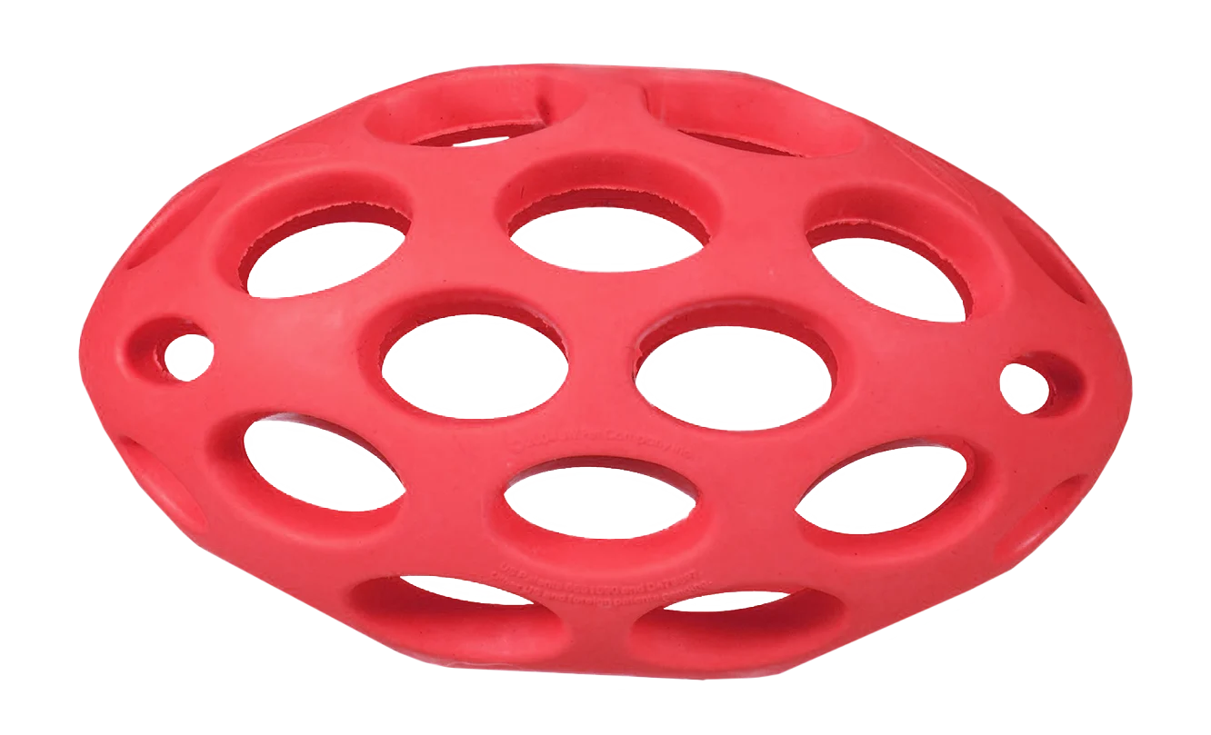 Pallone per cani in gomma da riempire con snack Medium, circa 14,5 x 8,5 cm – JW Hol-ee Football - immagine 2