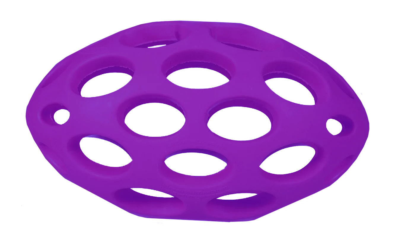 Pallone per cani in gomma da riempire con snack Medium, circa 14,5 x 8,5 cm – JW Hol-ee Football - immagine 3