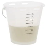 Secchio trasparente bianco per vitelli con scala graduata, 8 l - immagine 3