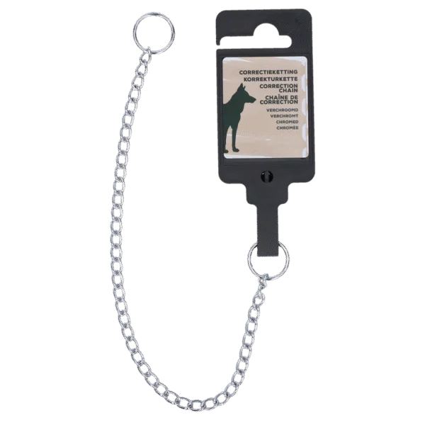 Catena correttiva per cani, cromata, 30 cm x 1,6 mm – Hofman Animal Care
