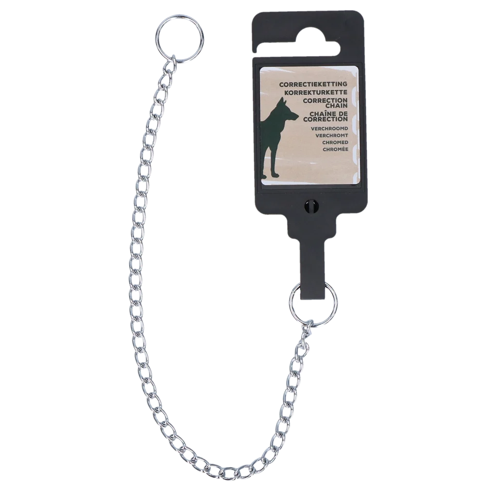 Catena correttiva per cani, cromata, 30 cm x 1,6 mm – Hofman Animal Care - immagine 1