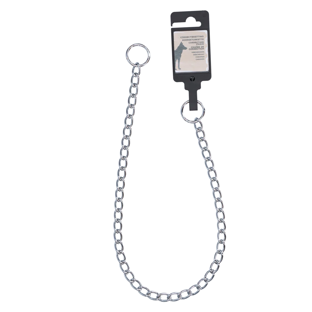 Collare correttivo a catena per cani, cromato, 60 cm x 3 mm – Hofman Animal Care - immagine 1