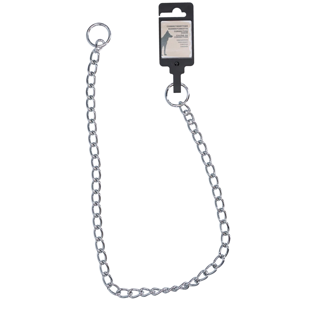 Collare a catena correttivo per cani, cromato, 75 cm x 4 mm – Hofman Animal Care - immagine 1