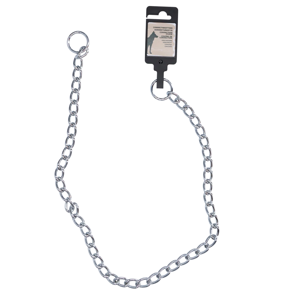 KETT0055K.png Collare a catena correttivo per cani, cromato, 80 cm x 4 mm – Hofman Animal Care - immagine 1