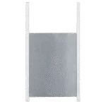 Porta scorrevole per ricovero notturno con guide, taglia S, 22 x 33 cm – Kerbl