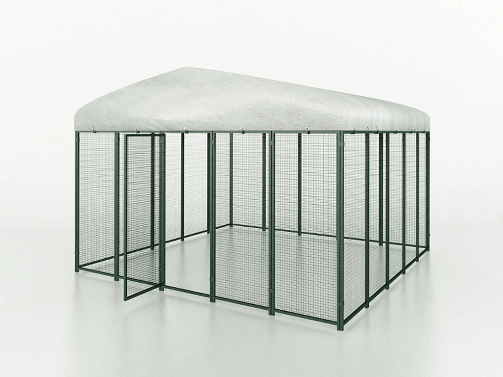 Recinto per polli con tetto, 300 x 300 x 205 cm – Cucciolotta Polly Run - immagine 2