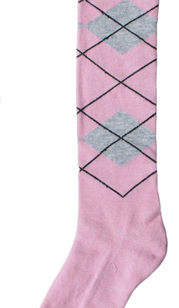 Calza da equitazione, rosa chiaro e grigio chiaro, taglia da 43 a 46