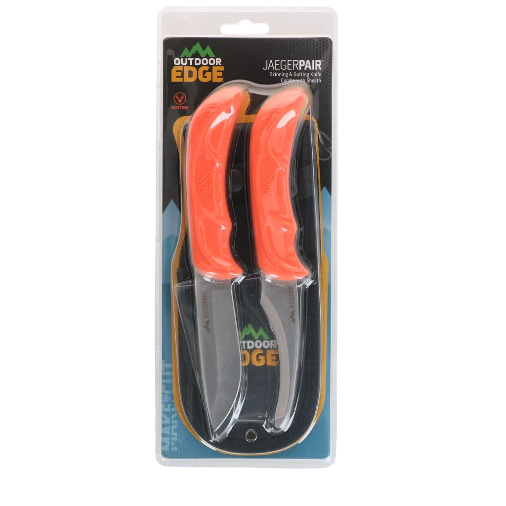 Set di coltelli con coltello per medicazioni e coltello da esterno, 2 pezzi – Outdoor Edge JagerPair - immagine 6