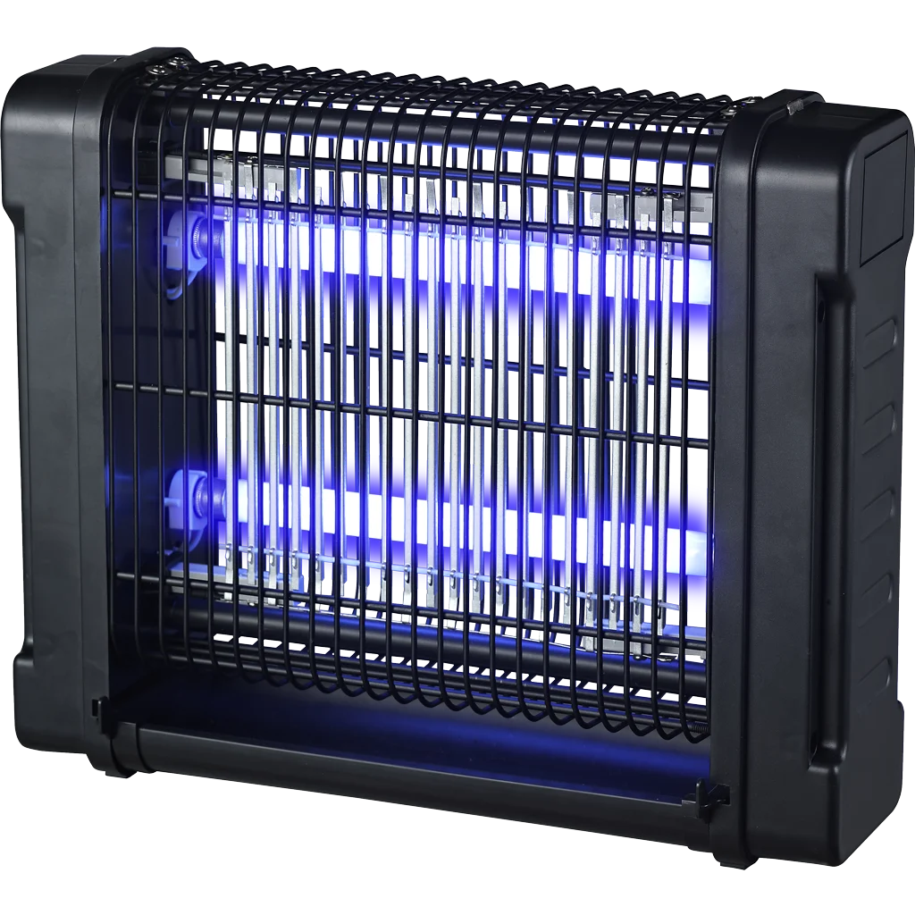 Lampada cattura insetti con UV-A e griglia elettrificata, 2 x 6 W – Knock Pest Insect Killer - immagine 1