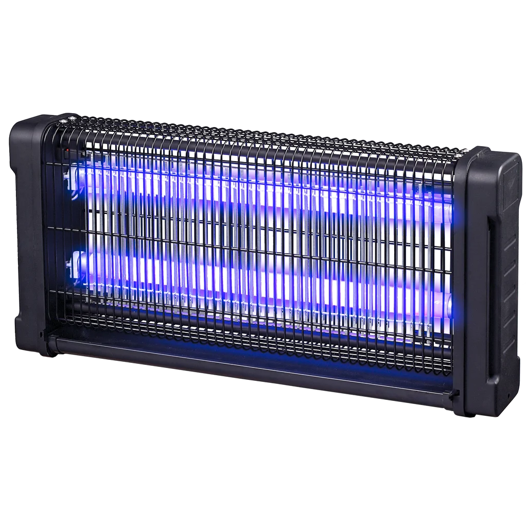 Lampada antinsetti con UV-A e griglia elettrificata, 2 x 15 W – Knock Pest Insect Killer - immagine 1