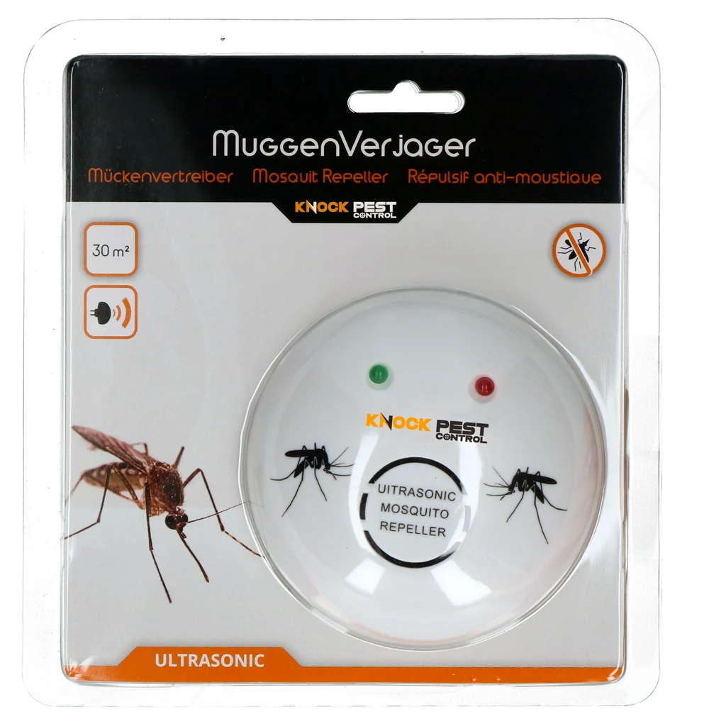 Dispositivo antizanzare a ultrasuoni, fino a 30 m² – Knock Pest - immagine 1