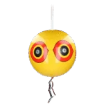 Pallone dissuasore per uccelli con cordino per appenderlo, giallo, Ø 40 cm – Knock Pest