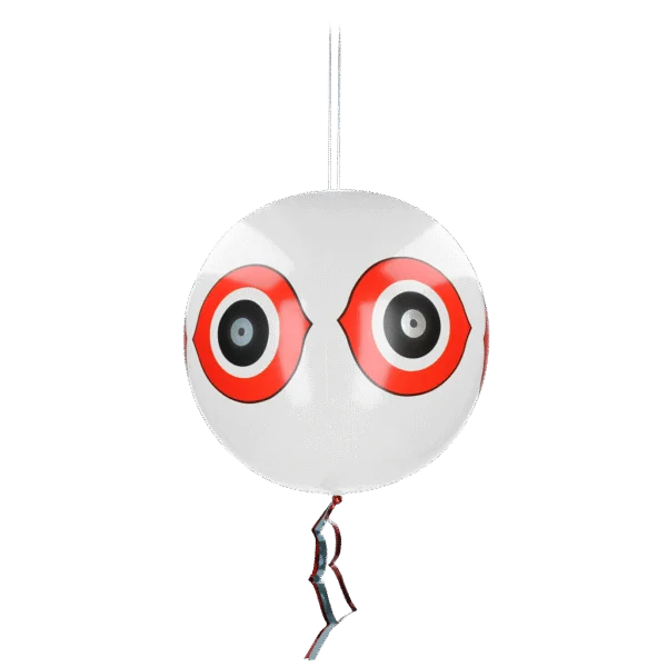 Pallone dissuasore per uccelli con cordino per appenderlo, bianco, Ø 40 cm – Knock Pest