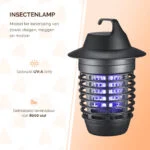 Lampada per insetti con UV-A e griglia elettrificata, 5 W – Knock Pest Insect Killer - immagine 2
