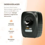 Dissuasore a ultrasuoni con rilevatore di movimento per giardino e proprietà – Knock Pest Animal Repeller - immagine 5