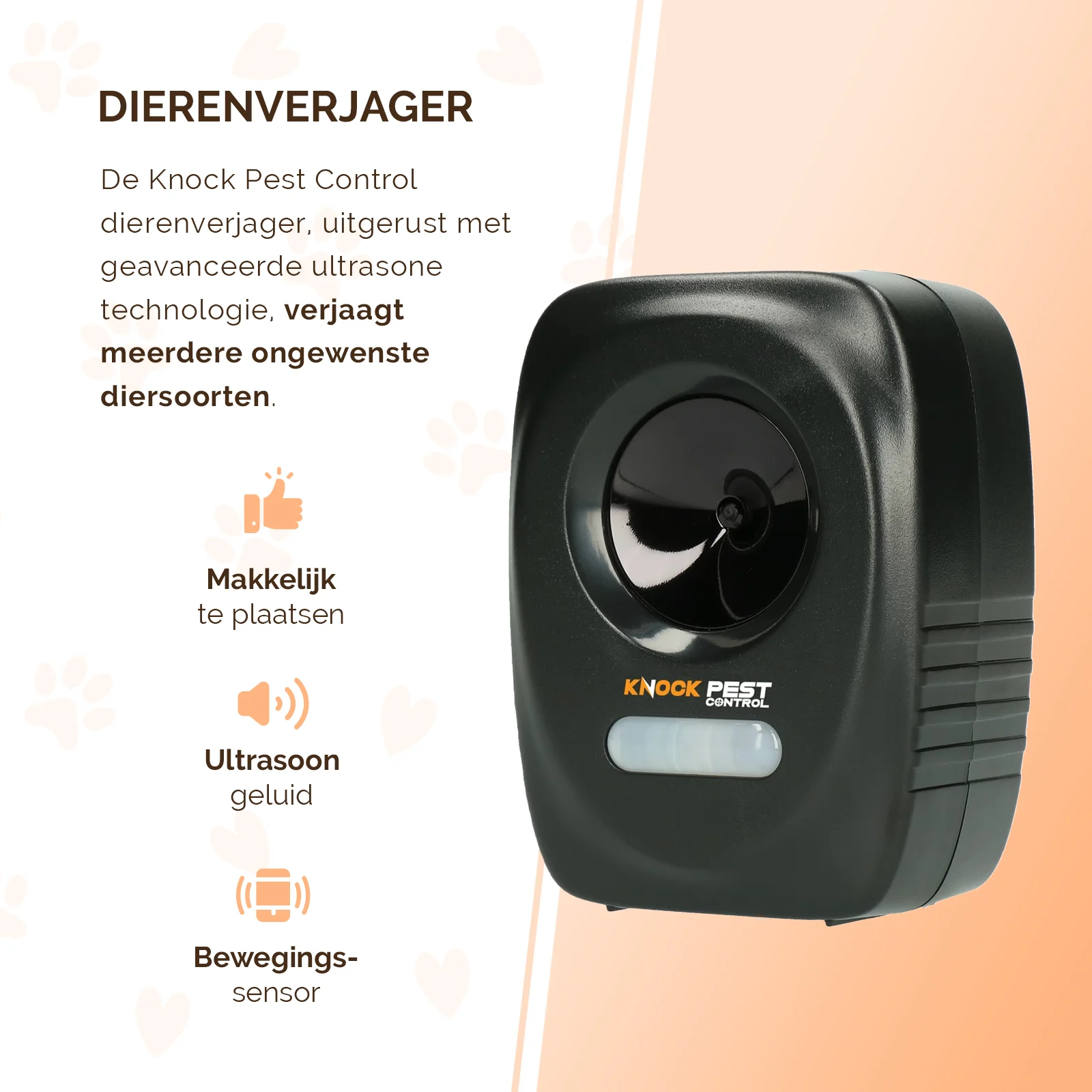 Dissuasore a ultrasuoni con rilevatore di movimento per giardino e proprietà – Knock Pest Animal Repeller - immagine 5