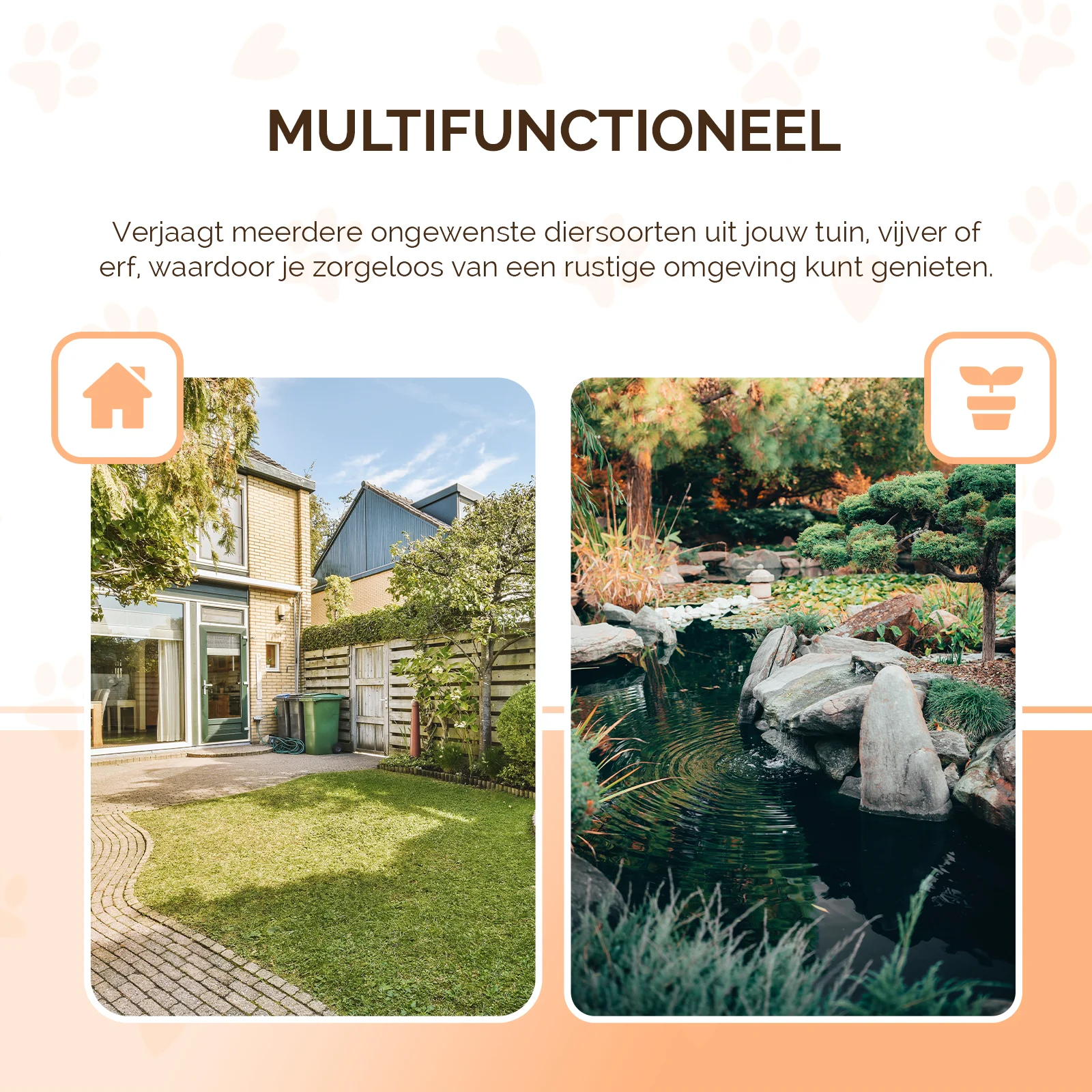 Dissuasore a ultrasuoni con rilevatore di movimento per giardino e proprietà – Knock Pest Animal Repeller - immagine 6