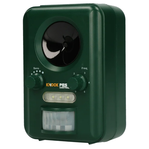 Dissuasore per animali a energia solare con rilevatore di movimento e flash – Knock Pest Solar Animal Repeller