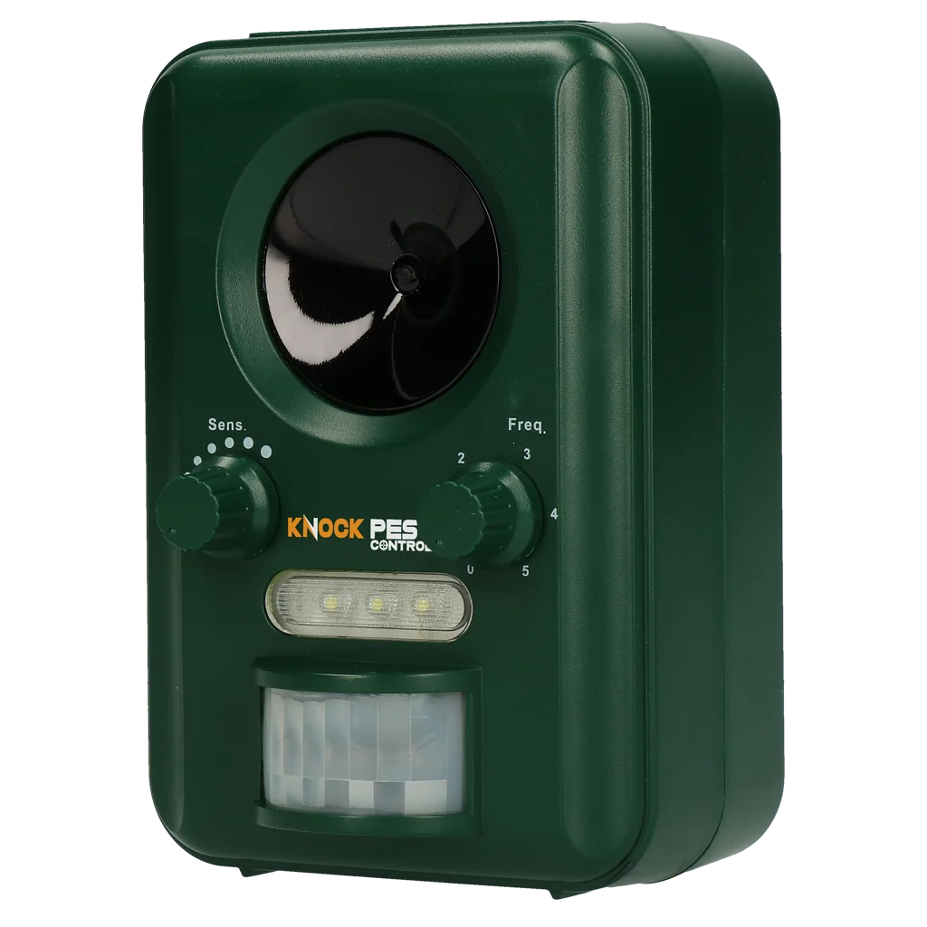 Dissuasore per animali a energia solare con rilevatore di movimento e flash – Knock Pest Solar Animal Repeller - immagine 1