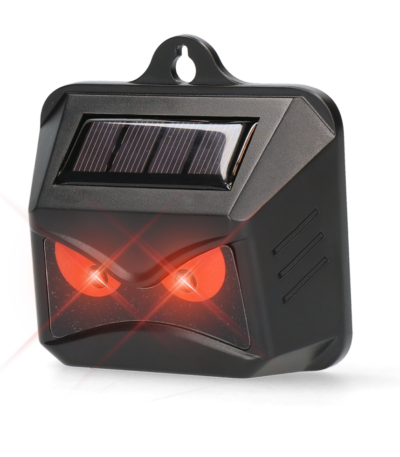 Repellente per animali selvatici con LED rossi a energia solare, 2 pezzi – Knock Pest Wild Solar