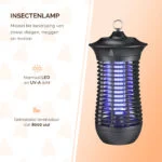 Lampada insetticida con UV-A e griglia elettrificata, 18 W – Knock Pest Insect Killer - immagine 2