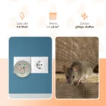 Dissuasore a ultrasuoni per infestanti da collegare alla rete elettrica, fino a 46 m² – Knock Pest Ultrasonic Pest Repeller Home - immagine 6