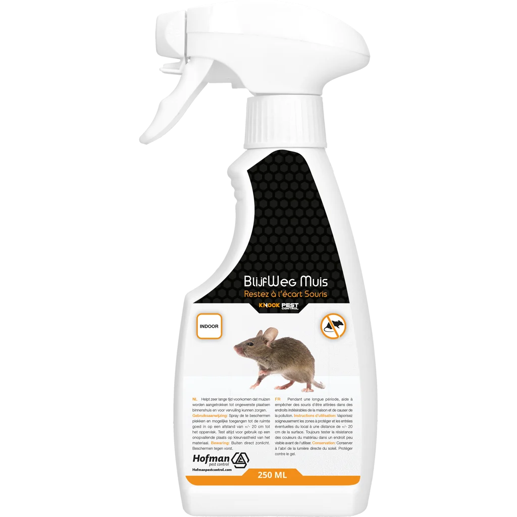 Spray repellente per topi da interno, 250 ml – Knock Pest BlijfWeg Muis - immagine 1