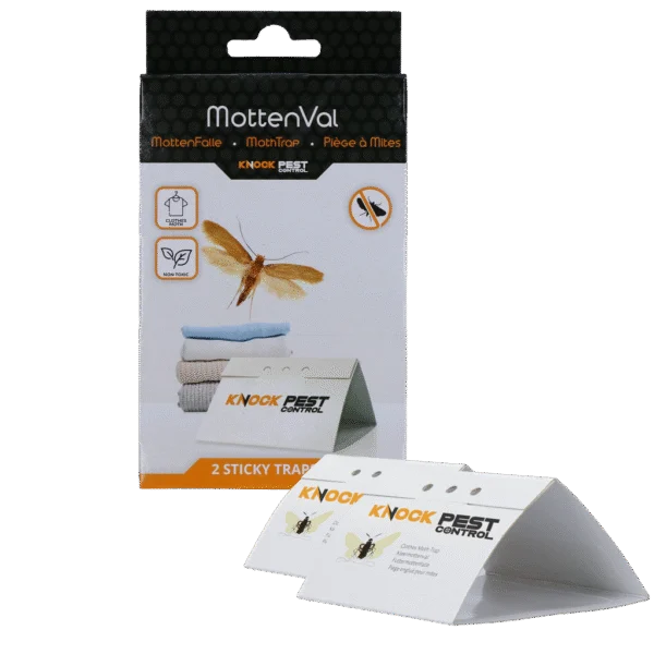Trappola per tarme dei vestiti con feromone, 2 trappole adesive – Knock Pest Delta