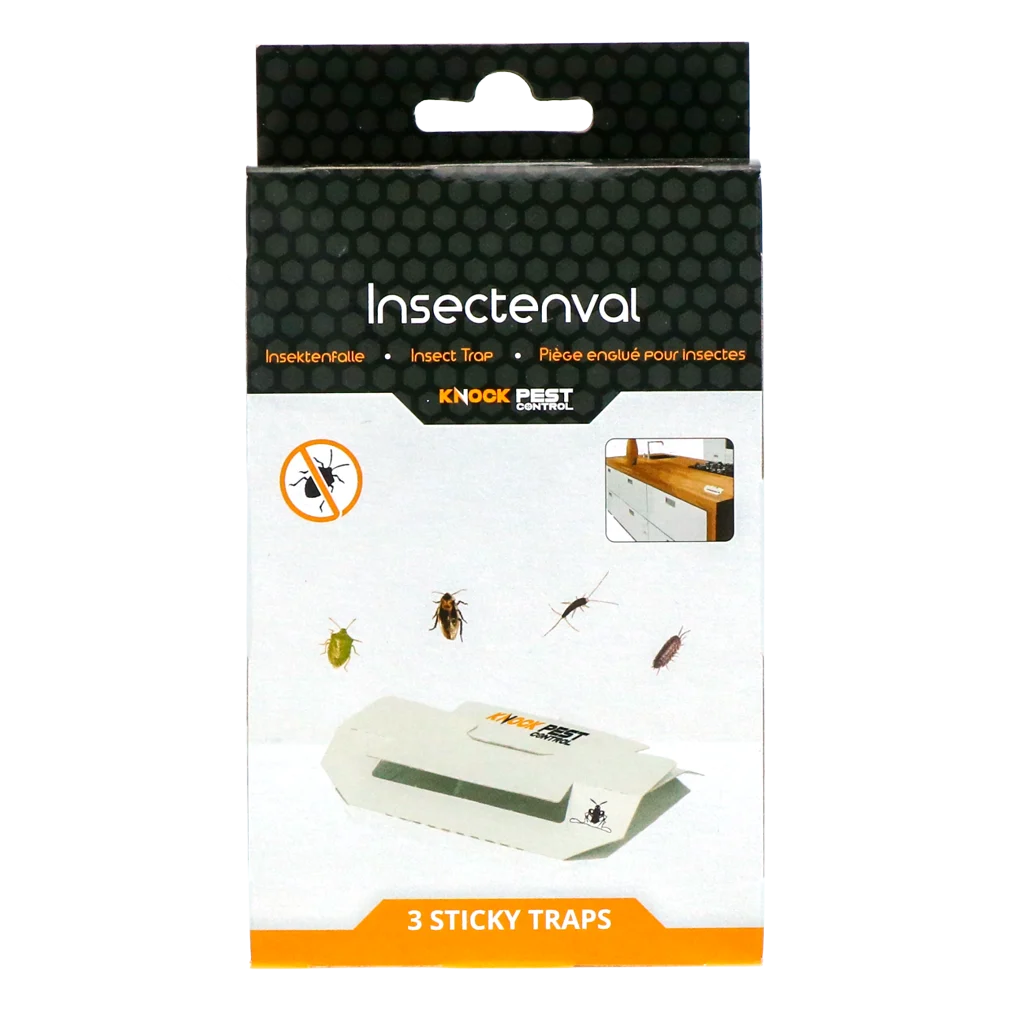 Trappola per scarafaggi con attrattivo e striscia adesiva, piccola, 3 pezzi – Knock Pest - immagine 1