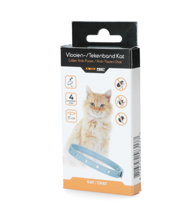Collare per gatti contro pulci e zecche, 33 cm, neerlandese e francese – Knock Pest