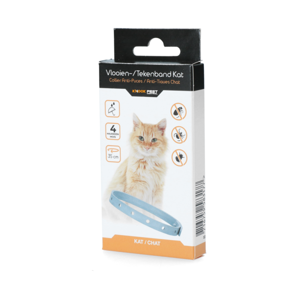 Collare per gatti contro pulci e zecche, 33 cm, neerlandese e francese – Knock Pest