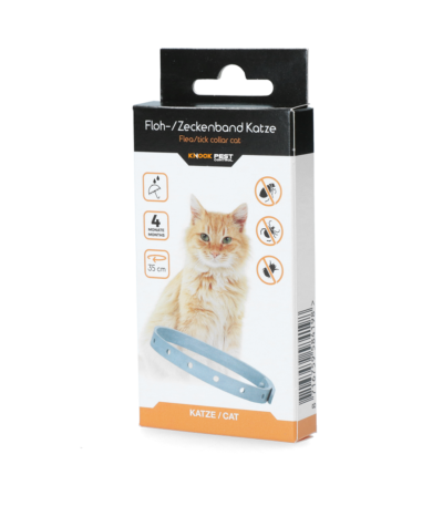 Collare per gatti contro pulci e zecche, 33 cm, tedesco e inglese – Knock Pest