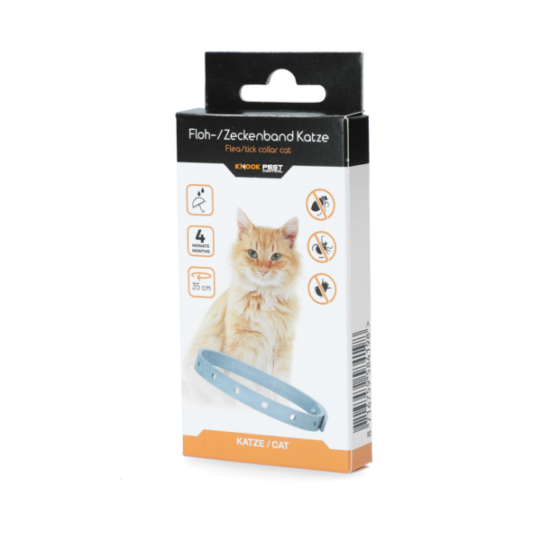 Collare per gatti contro pulci e zecche, 33 cm, tedesco e inglese – Knock Pest