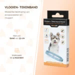 Collare antiparassitario per cani contro pulci e zecche, 33 cm, tedesco e inglese – Knock Pest - immagine 2