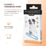 Collare antiparassitario per cani contro pulci e zecche, 59 cm, tedesco e inglese – Knock Pest - immagine 2