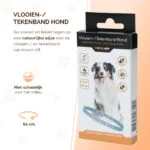 Collare antiparassitario per cani contro pulci e zecche, 59 cm, olandese e francese – Knock Pest - immagine 2