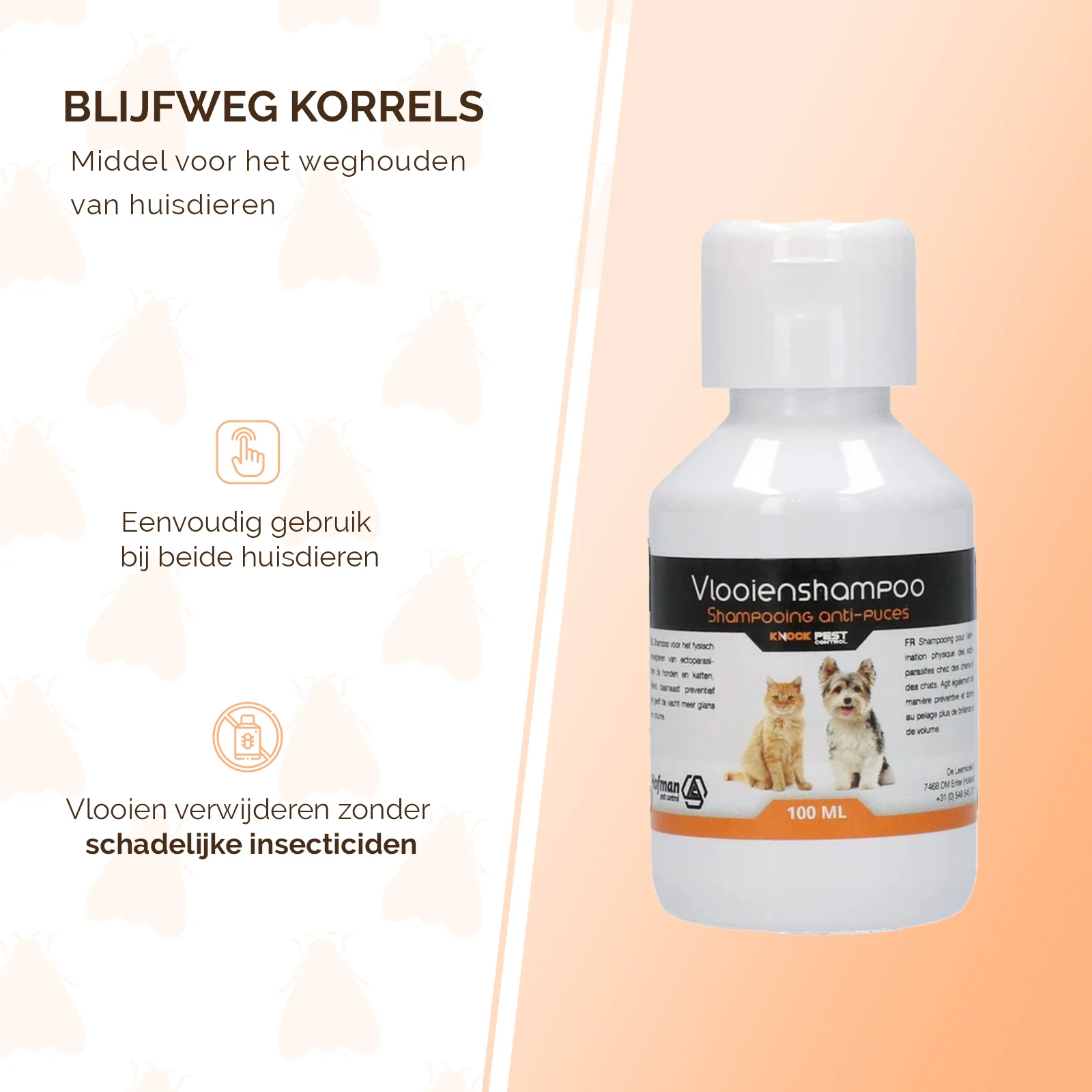 Shampoo antipulci per cani e gatti, 100 ml – Knock Pest - immagine 2