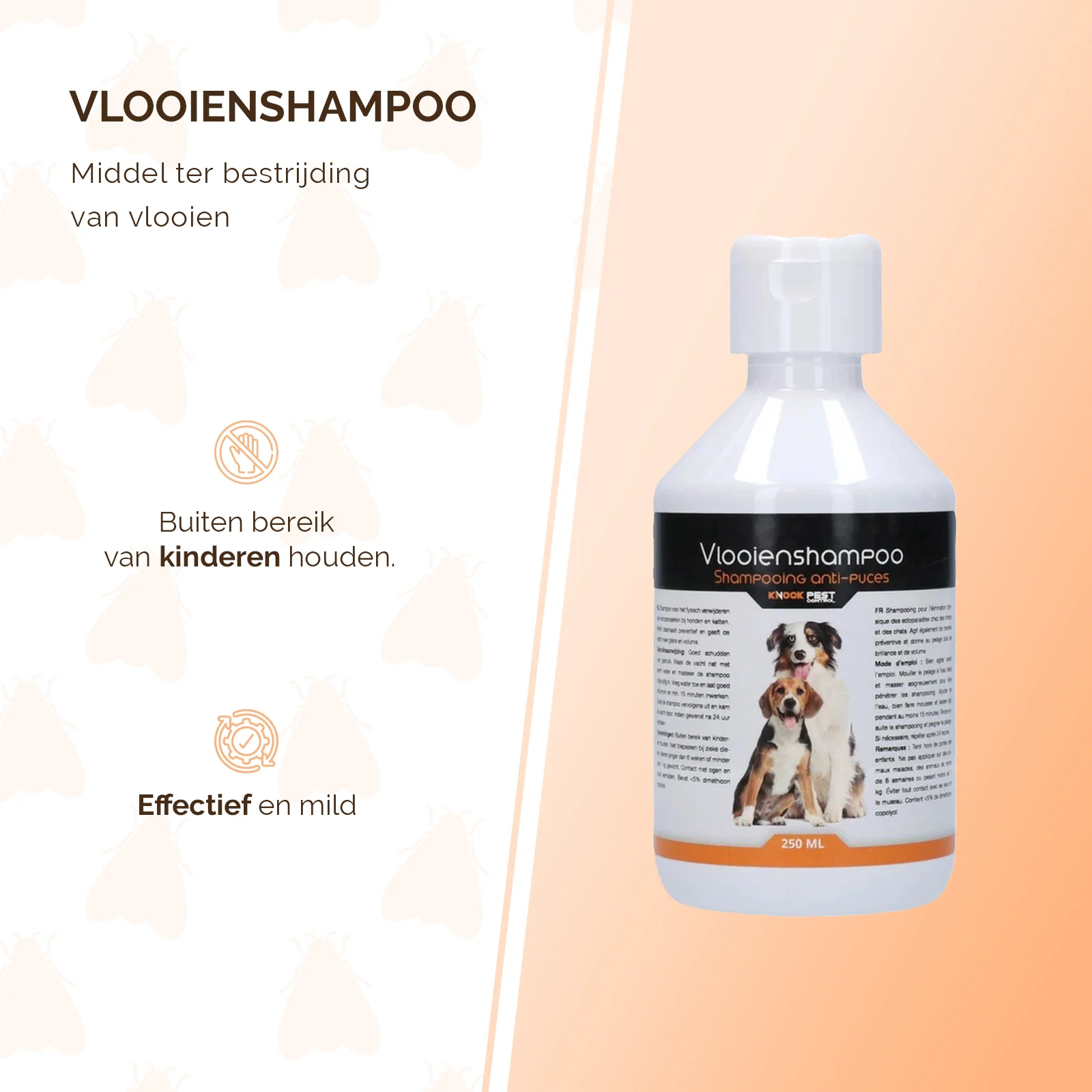 Shampoo antipulci per cani e gatti, 250 ml – Knock Pest - immagine 2