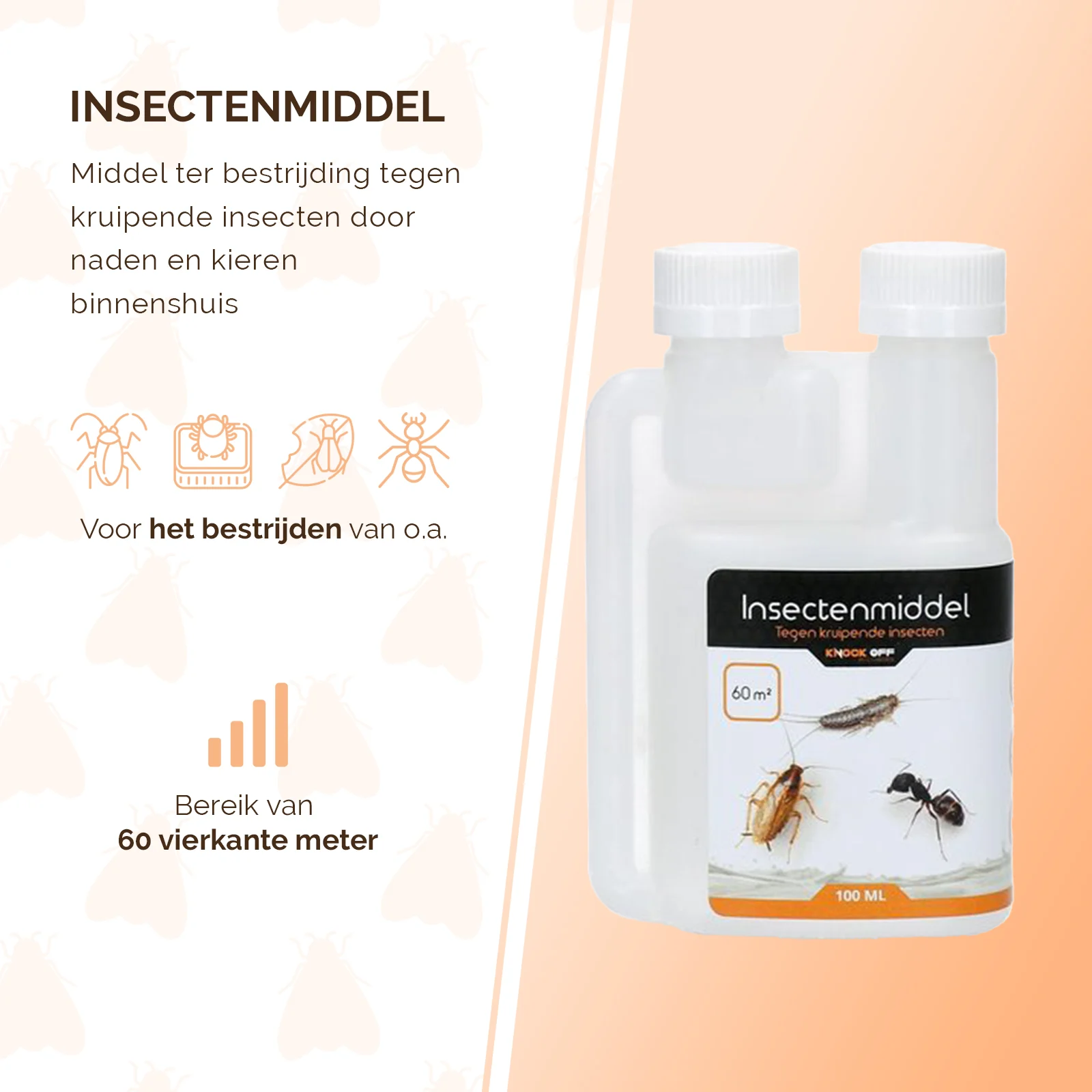 Insetticida contro gli insetti striscianti, flacone dosatore da 100 ml – Knock Pest - immagine 3