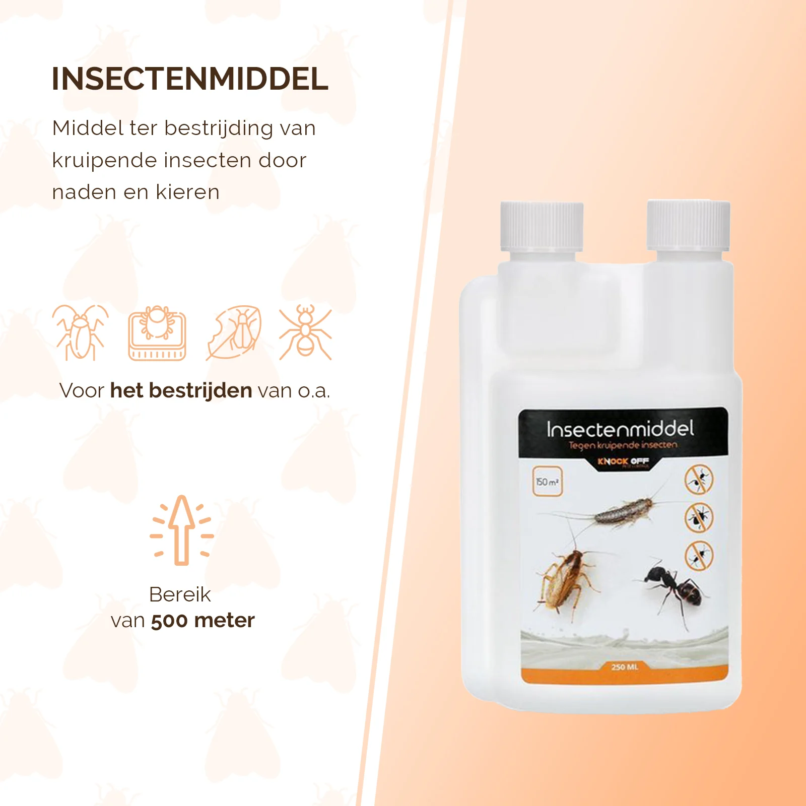 Insetticida contro gli insetti striscianti per interni, 250 ml – Knock Pest - immagine 3