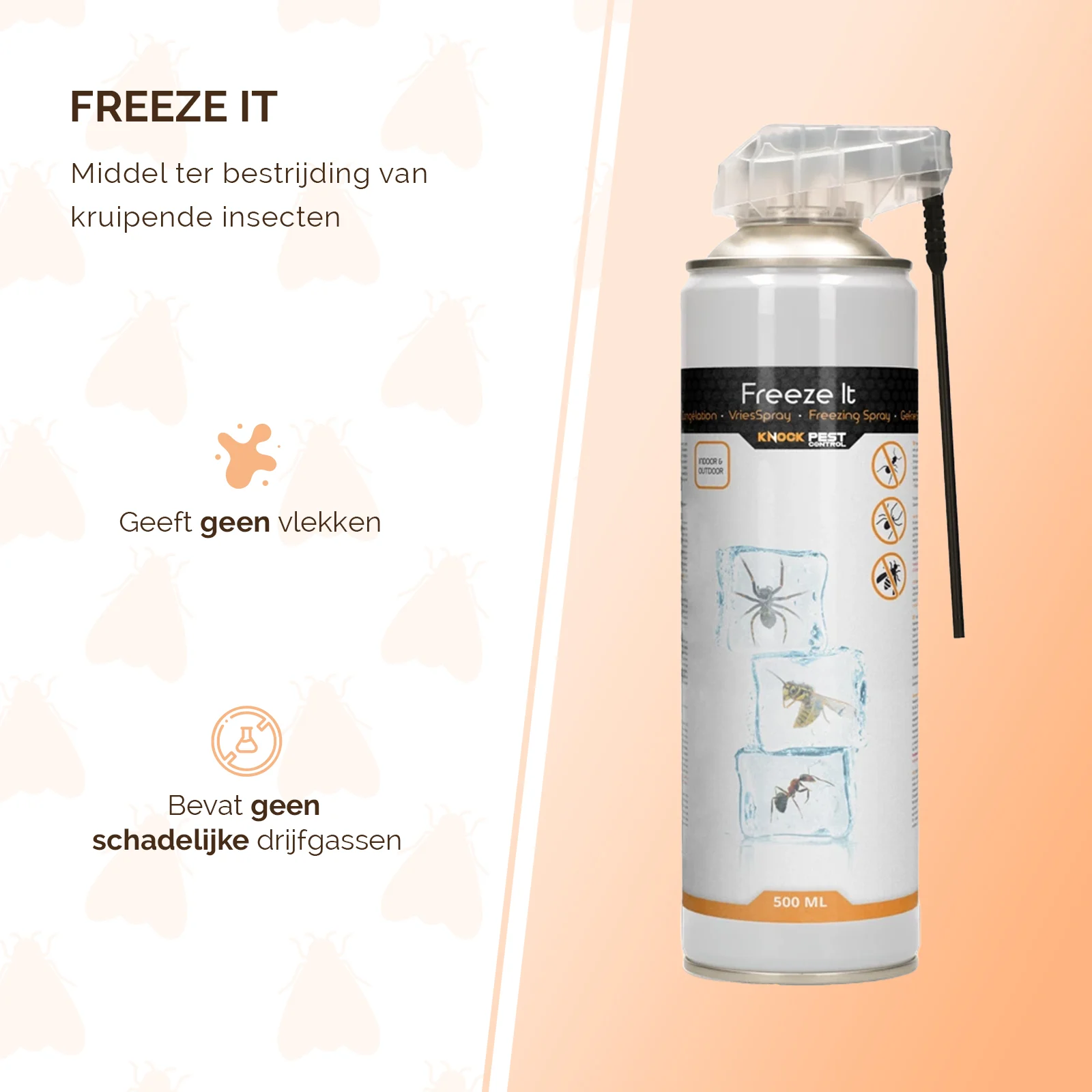 Spray congelante per insetti con due modalità di erogazione – Knock Pest Freeze It - immagine 2