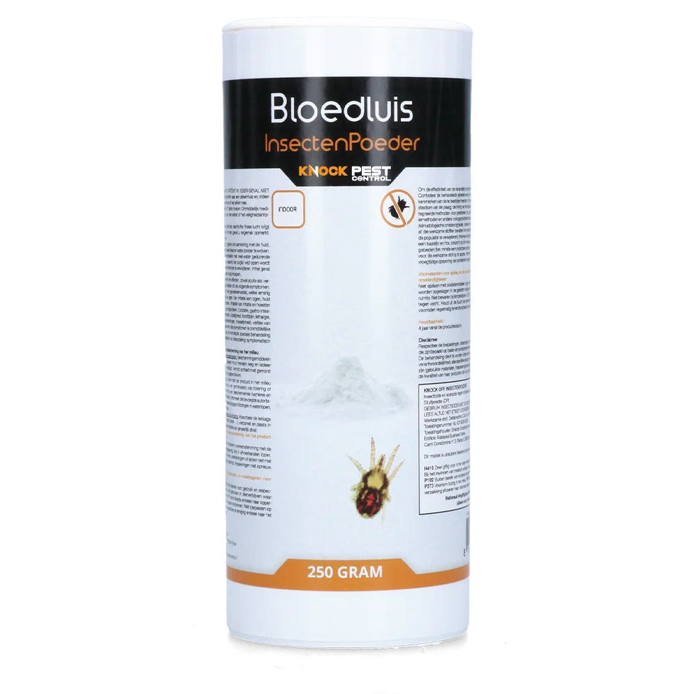 Polvere insetticida contro l'acaro rosso nei pollai, 250 g – Knock Pest - immagine 1
