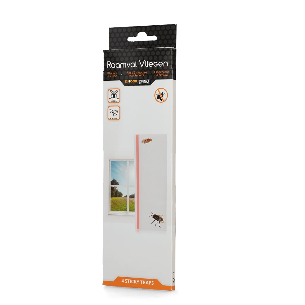Trappole per mosche da finestra, trasparenti, 4 pezzi – Knock Pest - immagine 1