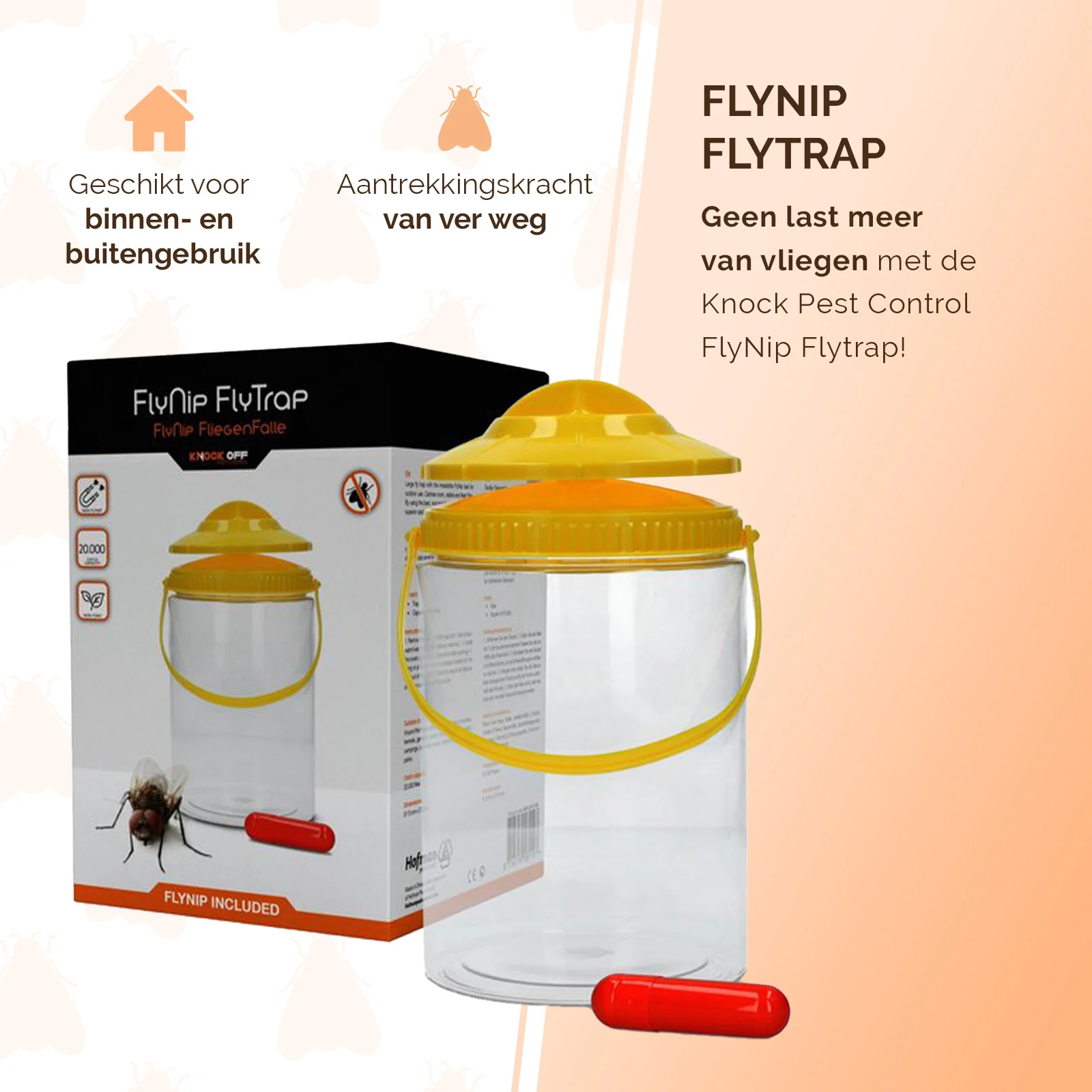 Trappola per mosche da esterno con attrattivo, 2 l – Knock Pest FlyNip - immagine 2