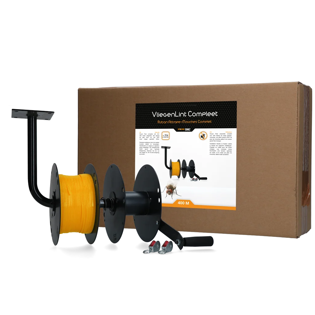 Kit nastro adesivo giallo per mosche 400 m – Knock Pest - immagine 1