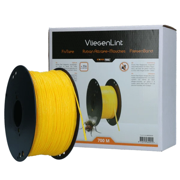 Rotolo di ricambio di nastro cattura mosche giallo, 700 m – Knock Pest