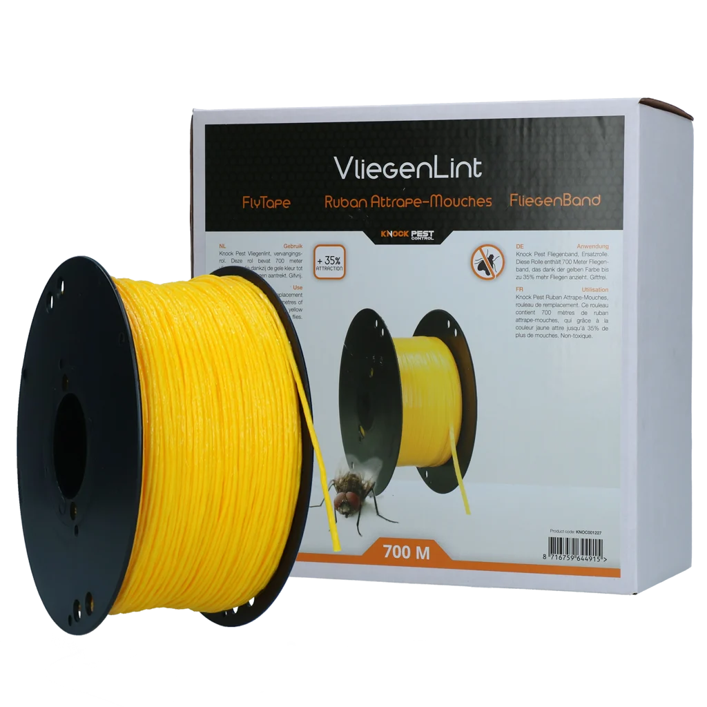 Rotolo di ricambio di nastro cattura mosche giallo, 700 m – Knock Pest - immagine 1