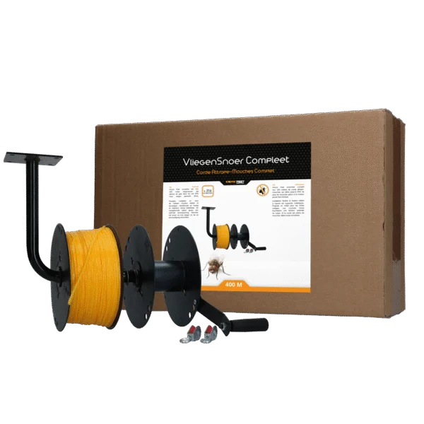 Kit corda adesiva per mosche, gialla, 400 m – Knock Pest