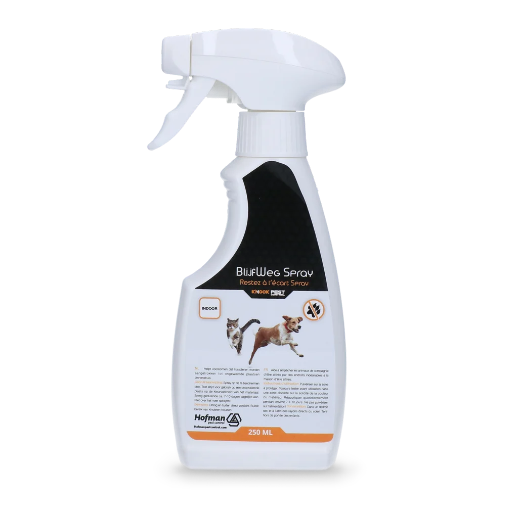 Spray disabituante per animali domestici, 250 ml – Knock Pest BlijfWeg Spray per interni - immagine 1